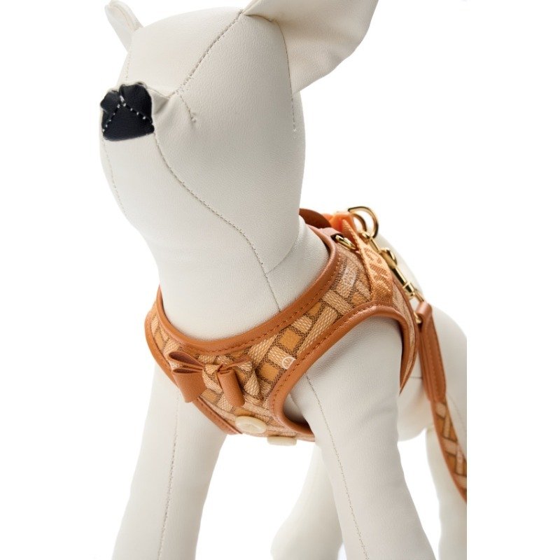 Custom pu leather pet dog collar leash