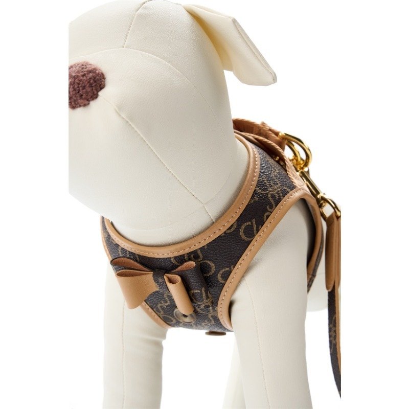 Custom pu leather pet dog collar leash