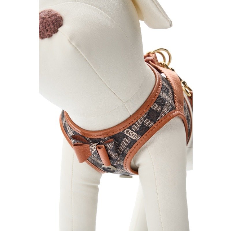 Custom pu leather pet dog collar leash